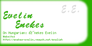 evelin enekes business card